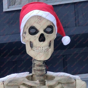 Giant santa hat for 12 foot skeleton santa hat