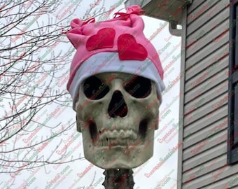 Valentine Beanie for 12 foot skeleton