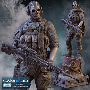 Figurine Buste Résine 1:10 Soldat WW2 Non Peinte - Pour Maquettiste, Militaire