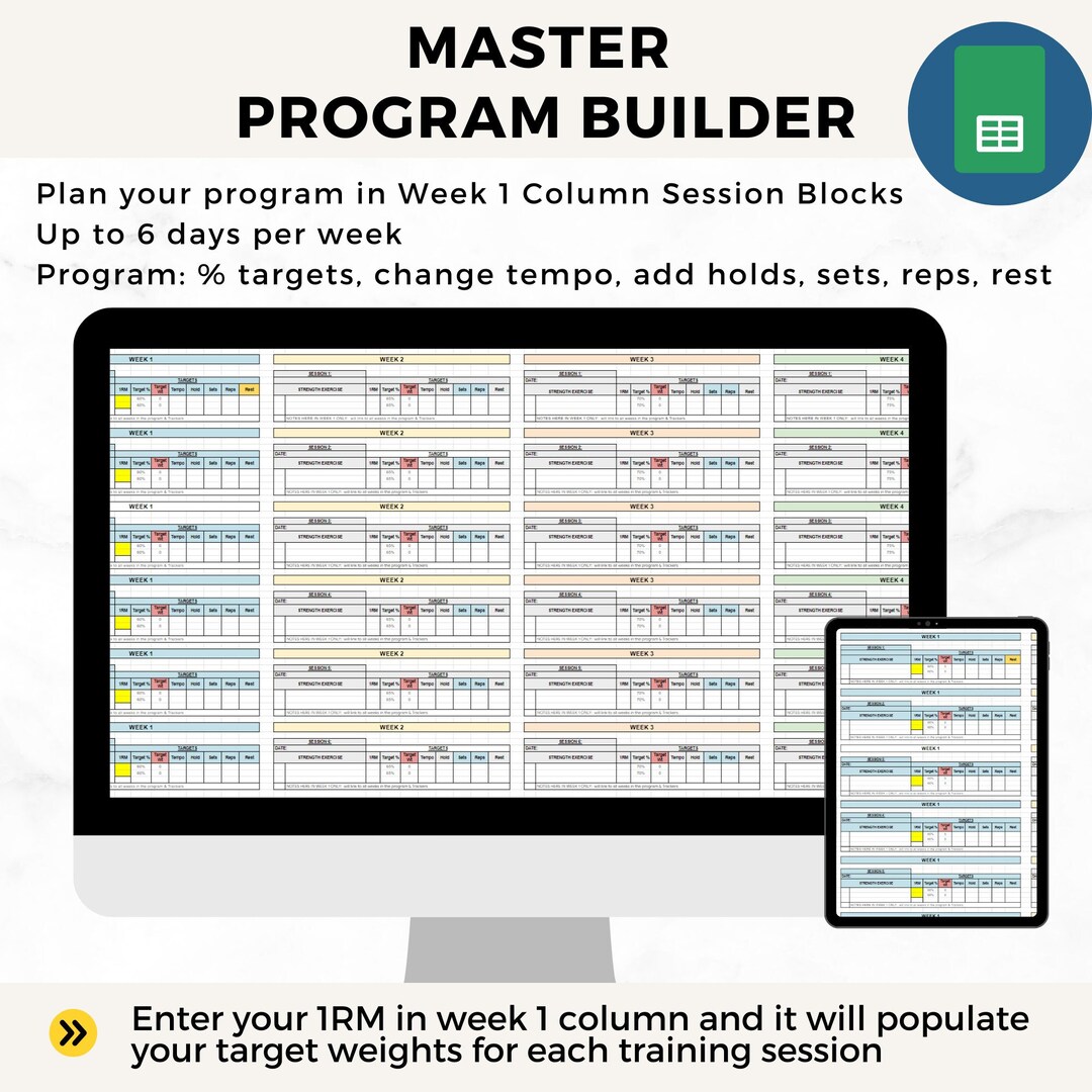 Fitness Planner Workout Tracker: Spreadsheet Log for Exercise ...