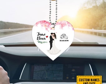Celebrate Your Love With Customizable Hearts Playing Cards Personalized Custom Wood Ornament Car Hanging Ornament Cpl1244 Wca