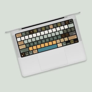 Retro Typewriter MacBook Keyboard Sticker | Vintage Keyboard MacBook Skin | Chic Layout MacBook Pro Keyboard Skin | Stylish Typing Keyboard