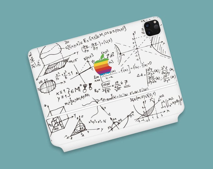 Algorithm Art Clear Skin for iPad Magic Keyboard, Protect Magic Keyboard for iPad Pro in Style with Smart Academic Patterns Transparent Skin