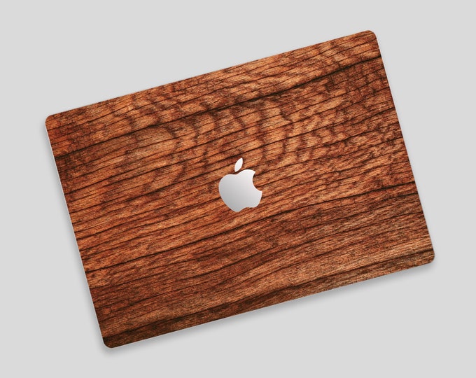 Natural Timber MacBook Pro Skin | Vintage Woodgrain MacBook Air Decal | Rustic Wood MacBook Laptop Protective Skin | Forest Oak MacBook Skin