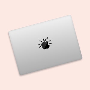 Sixth Sense Design MacBook Transparent Skin | Comic Style MacBook Clear Decal | Superhero Theme MacBook Sticker | Danger Awareness Sticker
