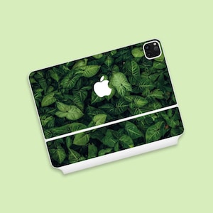 Green Canopy iPad Magic Keyboard Skin | Tropical Lush Green Leaves iPad Magic Keyboard Decal | iPad Pro Skin with Fresh Biophilic Design