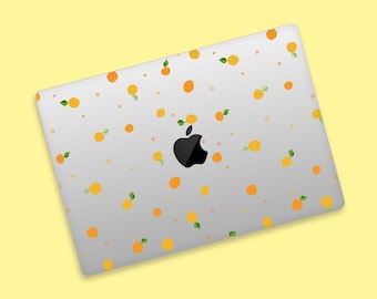 Clear Skin pour MacBook Pro Citrus Breeze | Skin esthétique pour Apple MacBook Pro 13,14,16 et Air 13,15 | Sticker transparent pour ordinateur portable