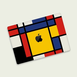 Geometric Abstraction Modern Art MacBook Pro Skin | Abstract Color Blocks MacBook Air Skin |  Minimalist Design MacBook Protective Skin