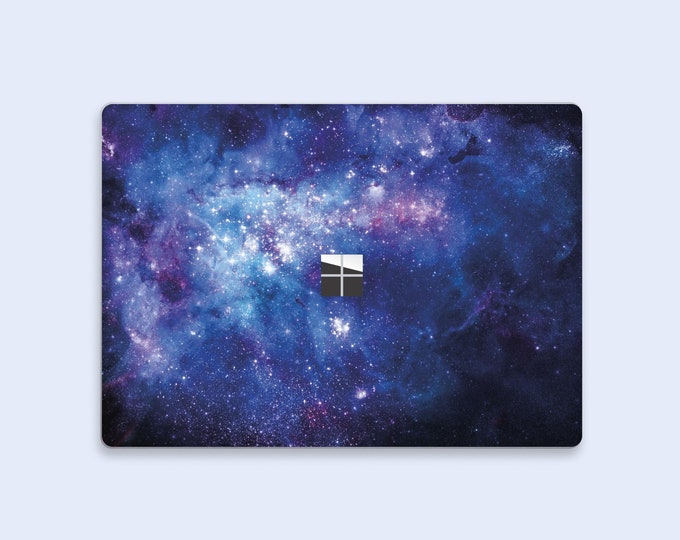 Galactic Shine Surface Book Skin | Nebula Fusion Surface Laptop Decal | Deep Space, Interstellar Theme Surface Book Laptop Protection