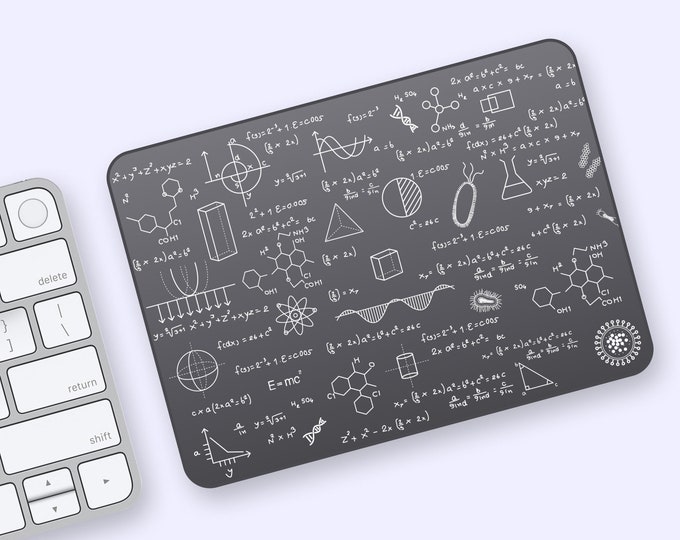 Math Formulas Magic Trackpad Clear Skin | Educational Graphics Transparent iMac Magic Trackpad Decal | Nerd Scholarly Apple Sticker Design
