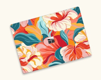 Floral Bloom 10 Surface Book Skin, Durable Protection with Floral Design, Anti Scratch Top Bottom Skin, Surface Laptop Skin