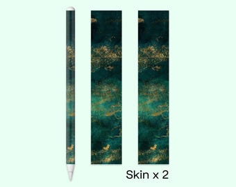 ソリッドグリーンのApple iPad Pencilスキン | ミニマリストグリーンの