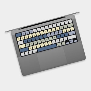 Vintage Typewriter MacBook Keyboard Skin | Antique Keys Stickers | Retro MacBook Keyboard Decal | Retro Chic MacBook Keyboard Key Stickers