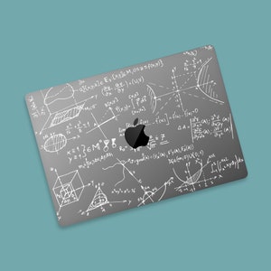 MacBook Academic Flair with Algorithm Art Clear Skin, Show off Your MacBook with Smart Academic Patterns, Mathematical Design