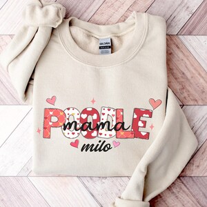 Personalized Poodle Mama Sweatshirt: Dog Lover Gift