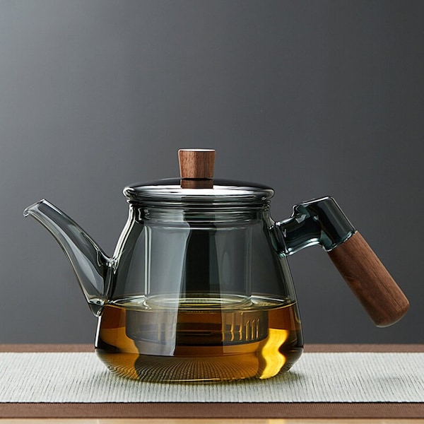 Glass teapot | High temperature resistant thickened tea water separation teapot | Flower teapot | Home | Brewing teapot | Kung Fu tea set