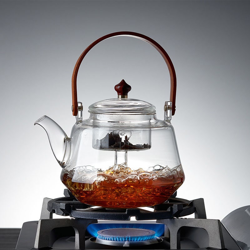 Handblown Glass Teapot, Stovesafe Teapot, Thickened Hightemperature