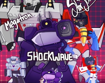 Transformer Stickers! | Starscream|Ratchet|Prowl+ More