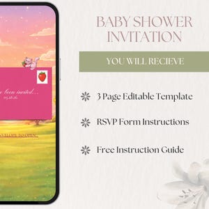 A Berry Sweet Baby Is On The Way | Baby Shower Website | Editable Canva image 2