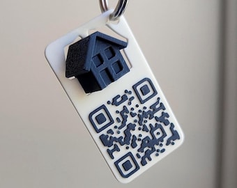 10x Custom QR-Code Business Card with Spinning Logo/Charm