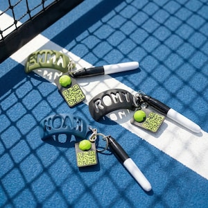 Plantilla de pelota de tenis con nombre personalizado