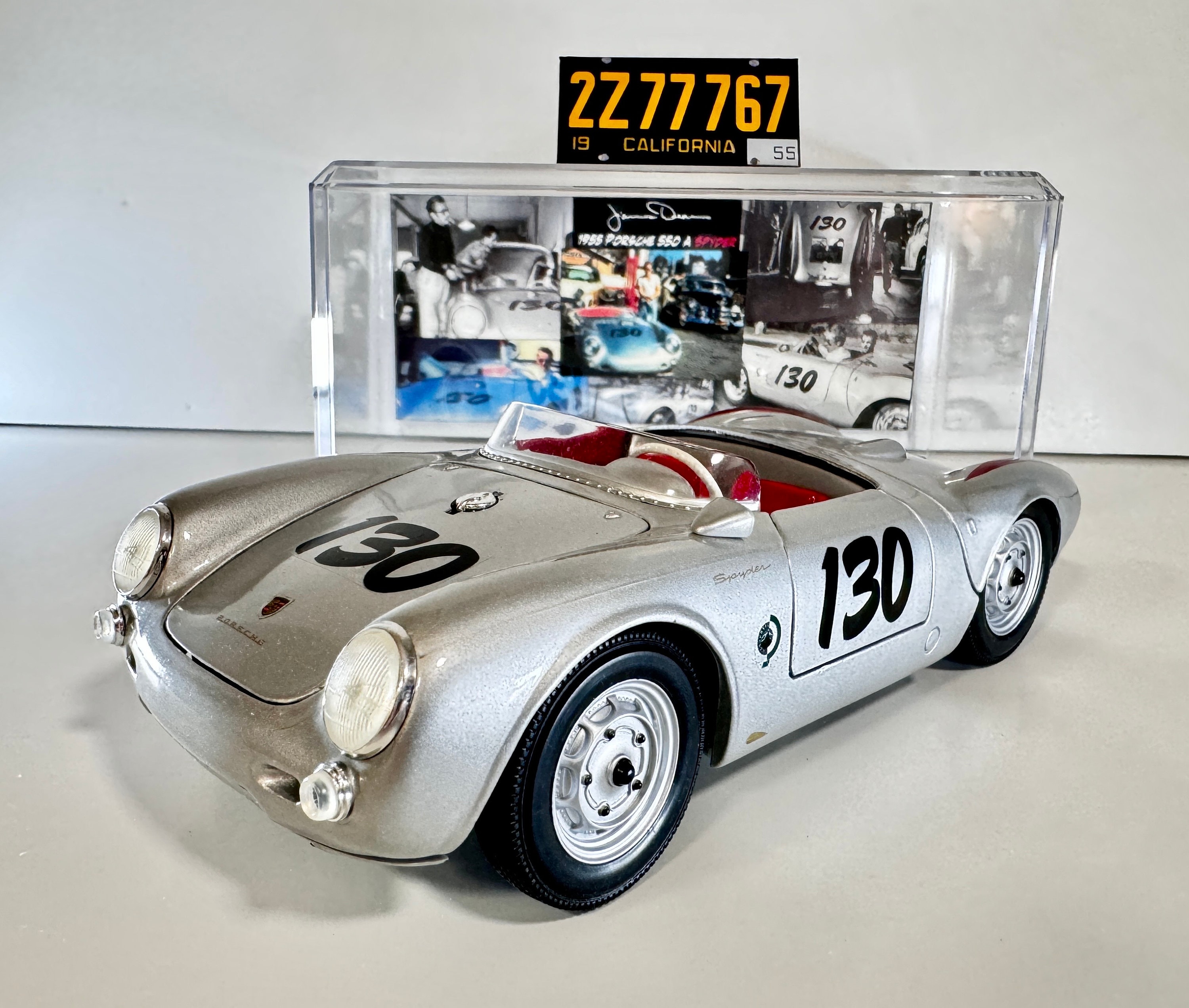 Custom 1/18 Scale Diecast 1955 Porsche 550 A Spyder James