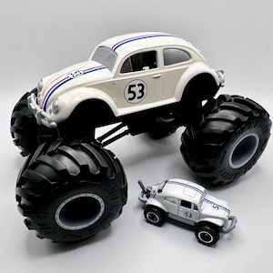 Herbie The Baja MONSTER TRUCK #53 Love Bug Volkswagen 1/24 VW 1/64 1:64 Diecast!!