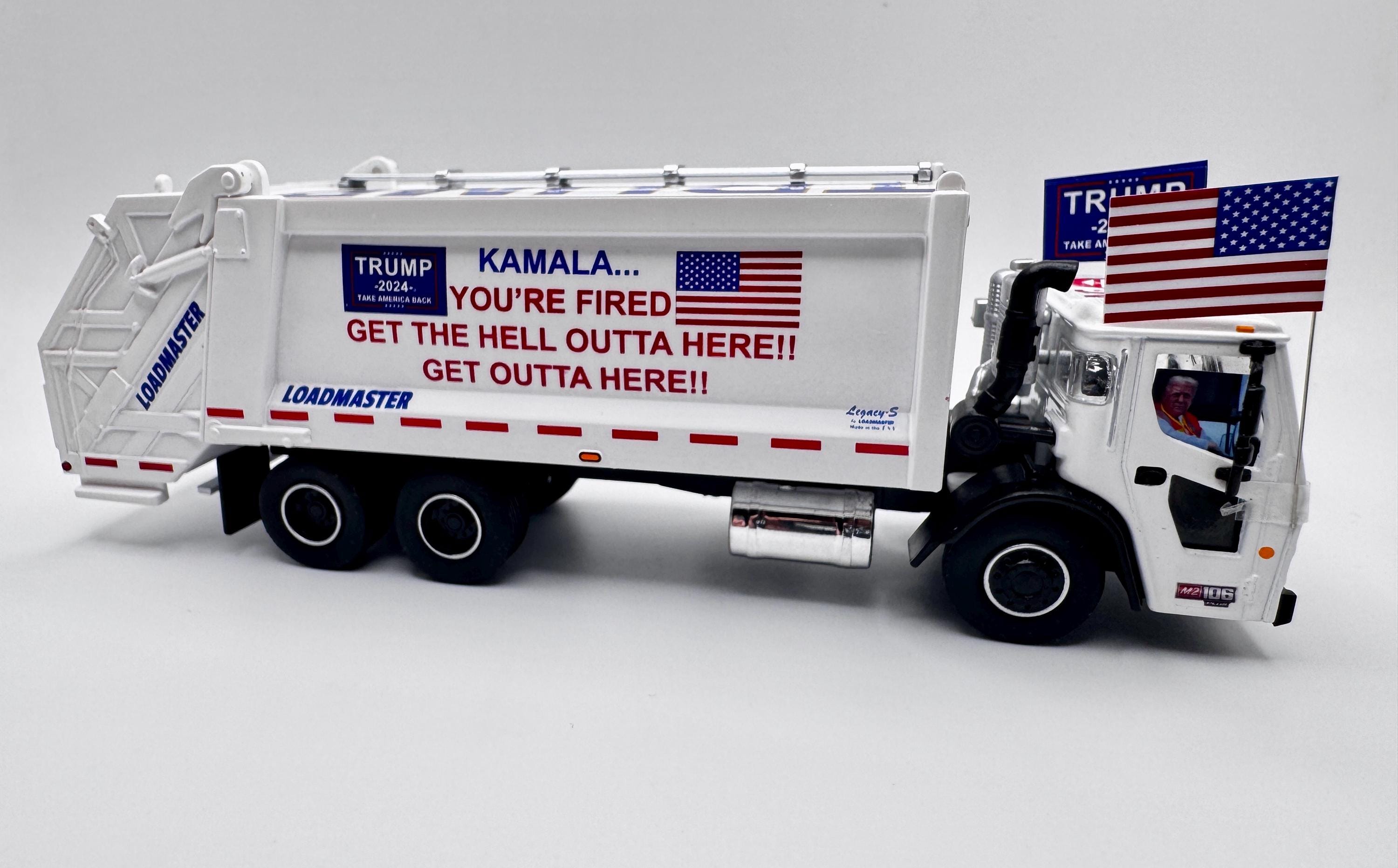 President Trump Inauguration Garbage Supporters Diecast Truck 2025 ...
