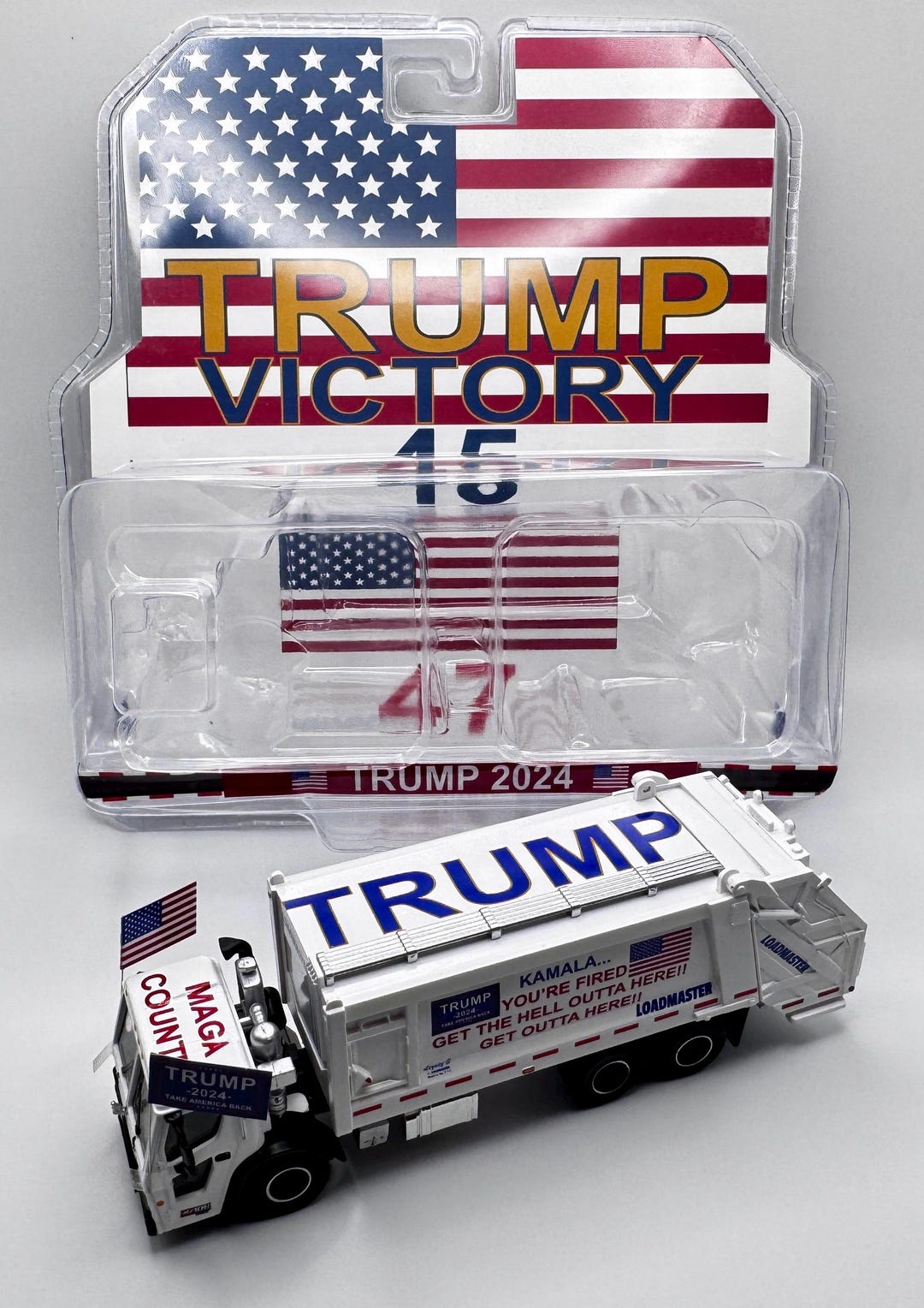 President Trump Inauguration Garbage Supporters Diecast Truck 2025 ...