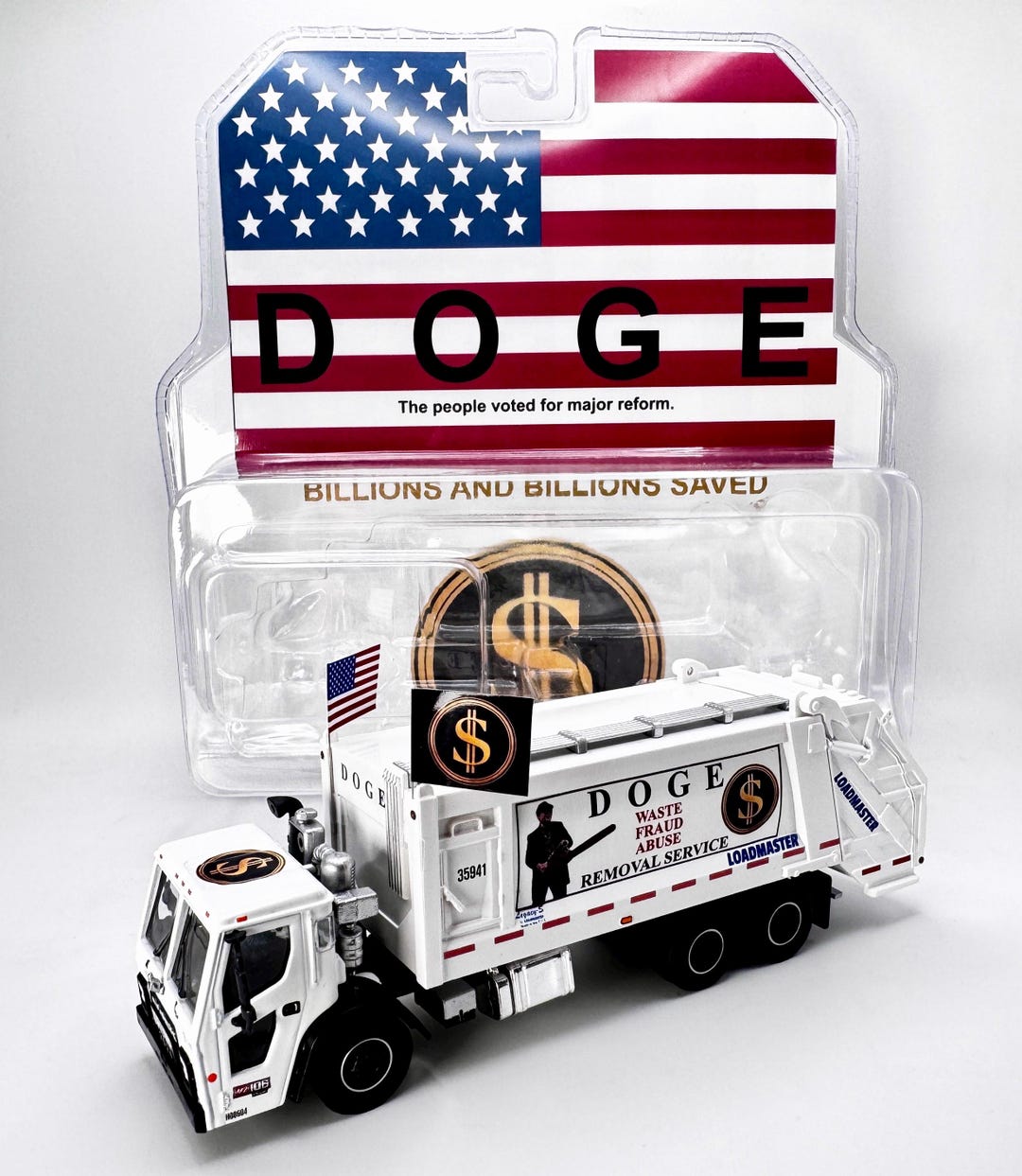 President Trump Garbage Supporters Diecast Truck Custom 1/64 Loadmaster ...