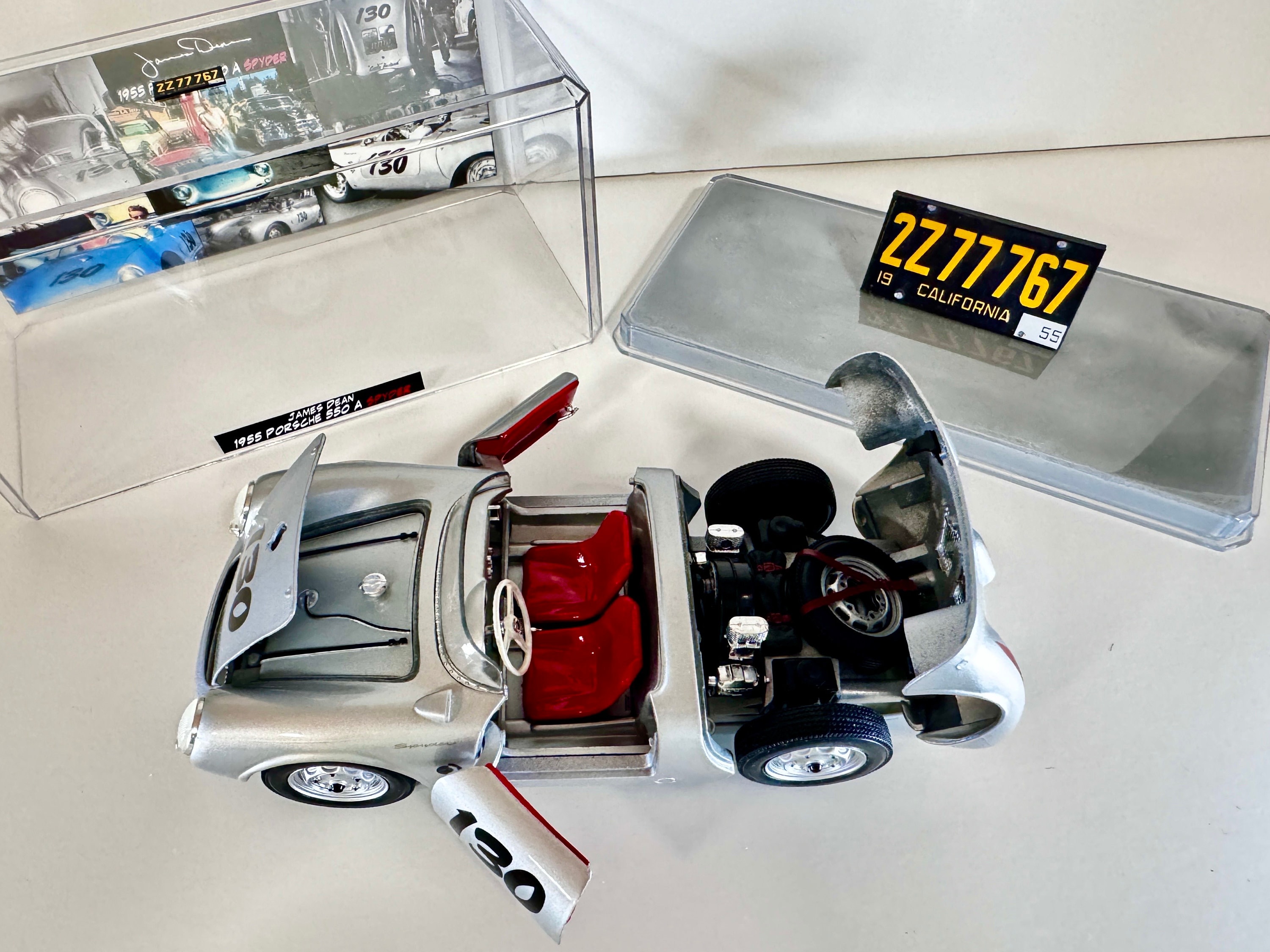 Custom 1/18 Scale Diecast 1955 Porsche 550 A Spyder James