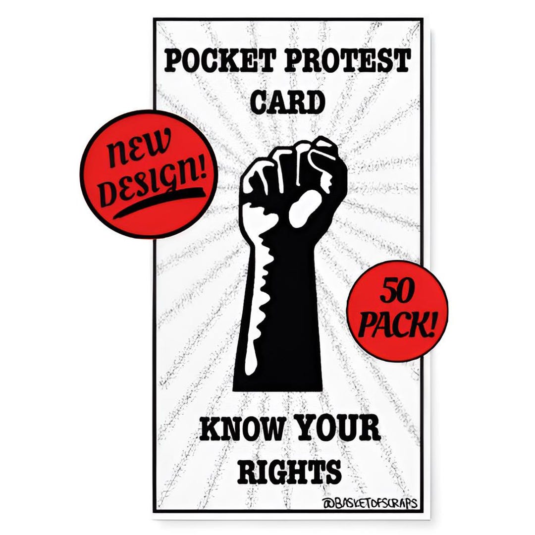 Know Your Rights Card, Version 2 | Pocket Protest Guide, Civil ...