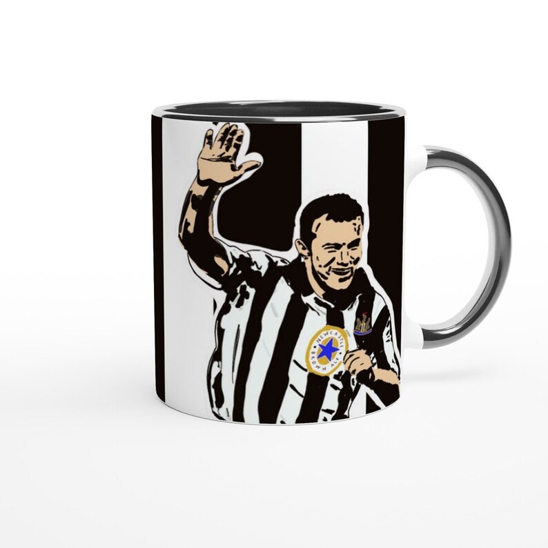 Alan Shearer Mug | in a Newcastle United kit | Perfect gift for a Newcastle fan image 4