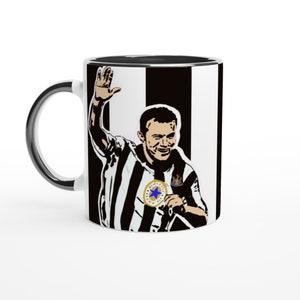 Alan Shearer Mug | in a Newcastle United kit | Perfect gift for a Newcastle fan image 1