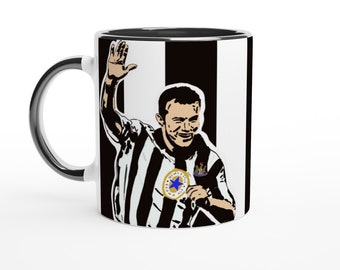 Alan Shearer Mug | in a Newcastle United kit | Perfect gift for a Newcastle fan