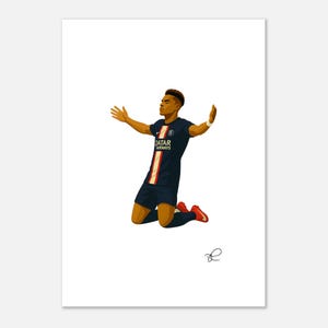 Desire Doué PSG Champions League Final 2025 Poster - A4/A3/A2/A1 sized posters