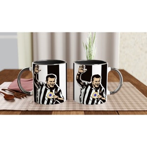 Alan Shearer Mug | in a Newcastle United kit | Perfect gift for a Newcastle fan image 3