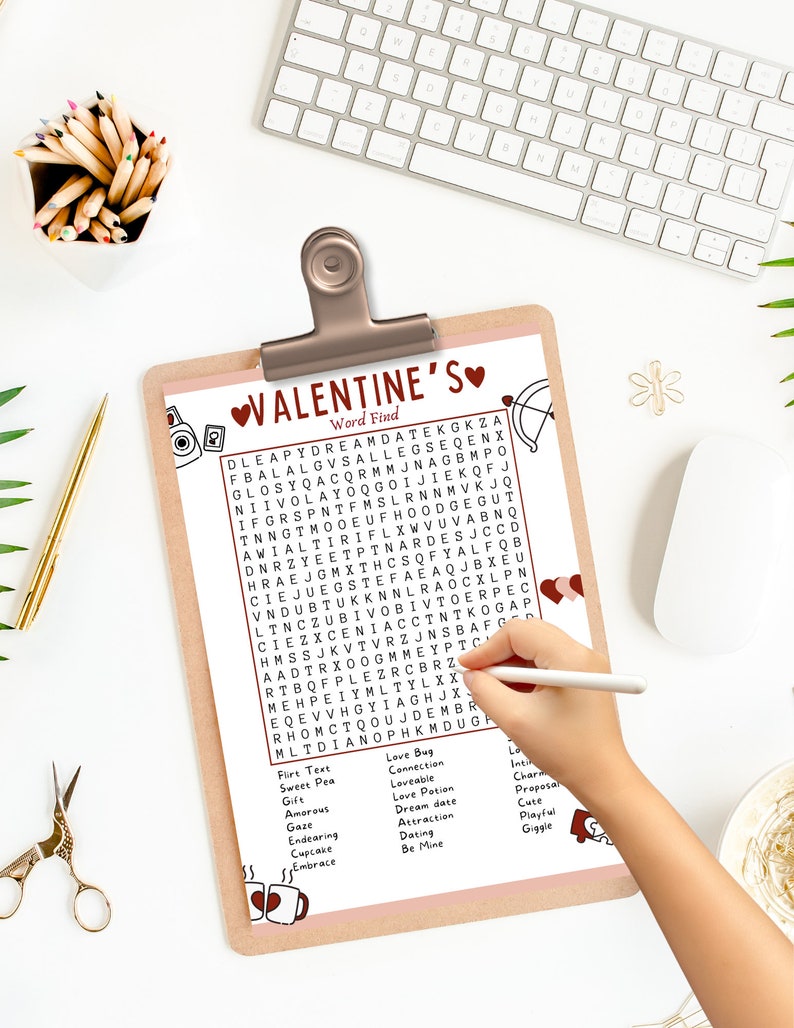 1 Puzzle Cute and Unique Word Search Find Game for Teens Friends Family ...
