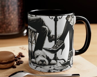 Tazza da caffè con accenti gotici – Scena di un caffè dark romance