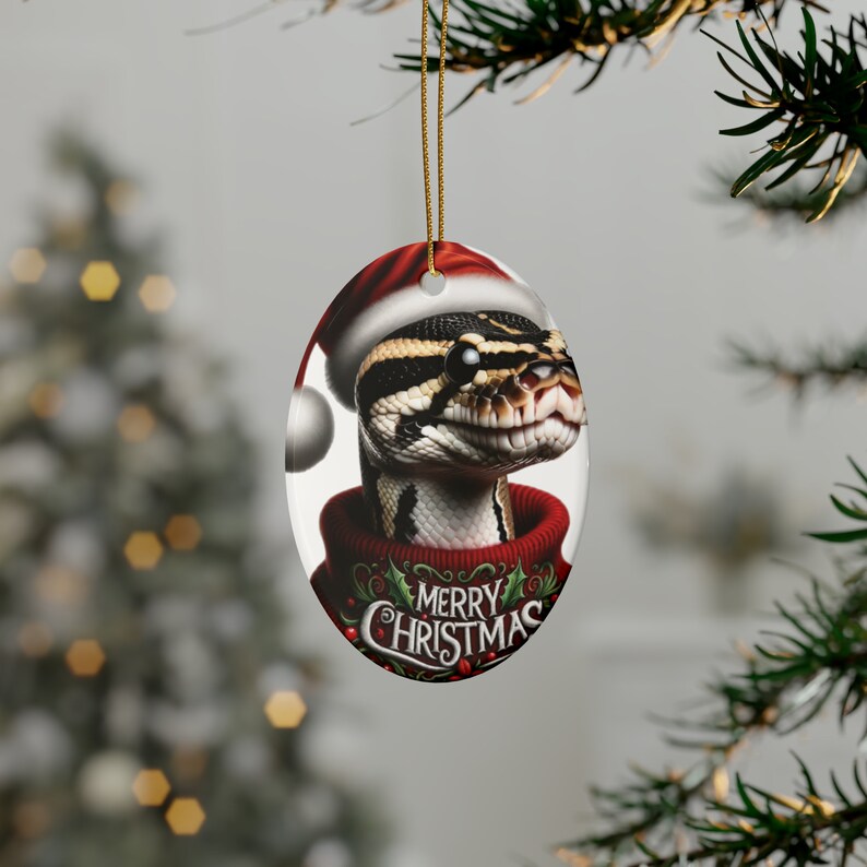 Merry Christmas Reptile Ornaments, Enchanted Yuletide Creatures, Ball ...