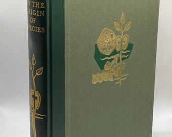 On the Origins of Species, Charles Darwin, Seminal Science Evolutionary theory natural selection 60s Heritage Press slip case