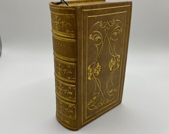 1870s Leather Bound Prayer Book: Gold Embossed Cambridge Press