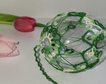 HANGING EASTER EGGS, Spring Decoration, Easter, Tatting (Occhi), Unique!!! Handmade!!! Perfect for a gift!!!