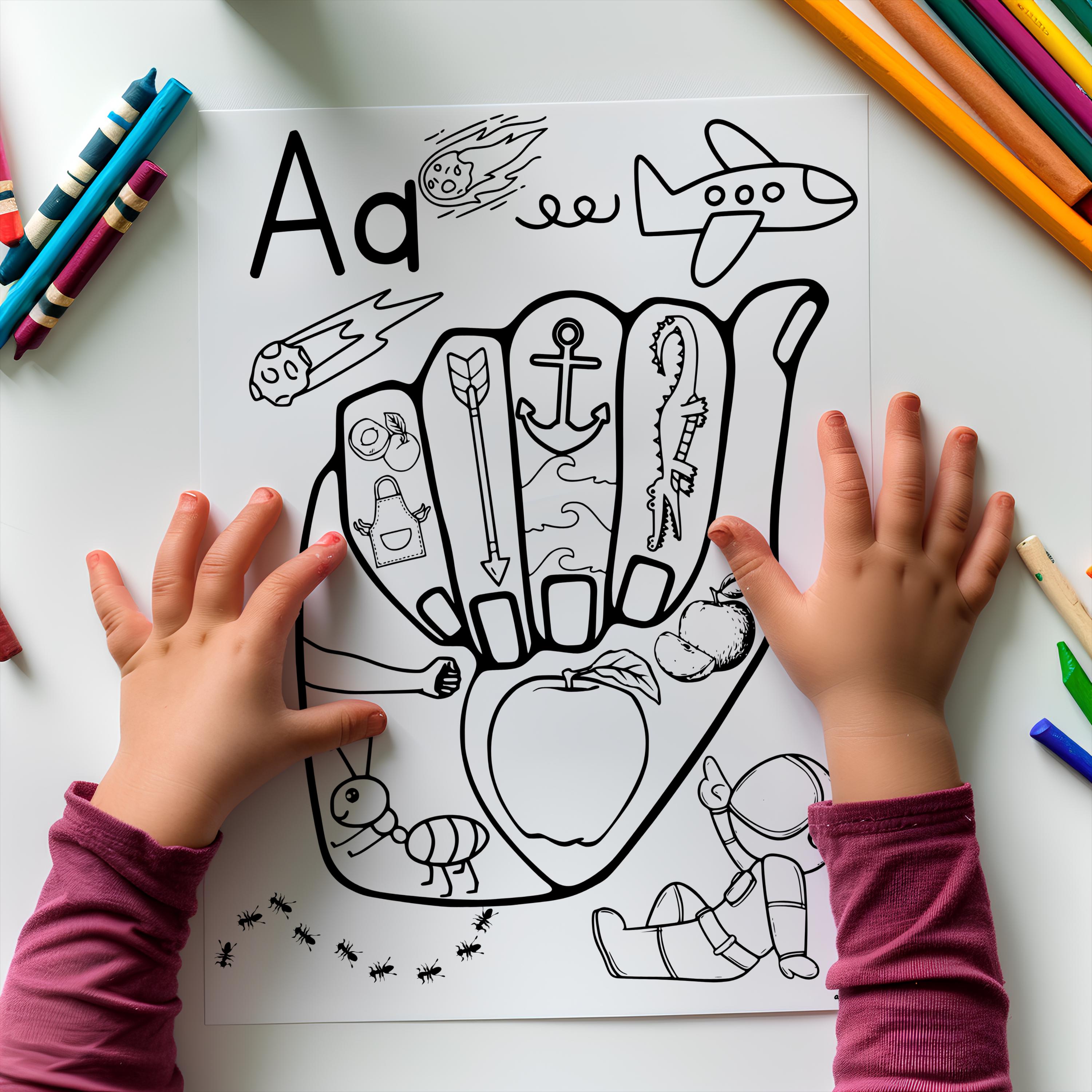 ASL ABC Coloring Book: Sign Language Alphabet Printable (digital ...