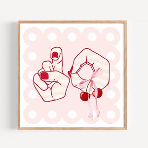 ASL ILY Pink Butterfly Print: Sign Language Wall Art (Digital Download)