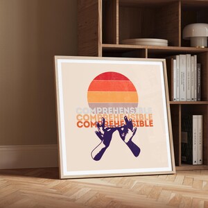 Sign Language Digital Print, Sign Language Printable Wall Art, ASL classroom wall art, ASL Interpreter digital download, ASL gift dormroom
