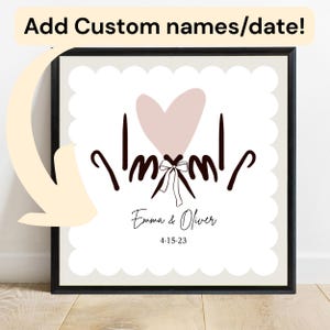 Personalisierte ASL Hochzeitsgeschenk, benutzerdefinierte Name Gebärdensprache Sofort Download, ASL Wandkunst, ASL druckbare Wandkunst, Gebärdensprache Hochzeitsgeschenk