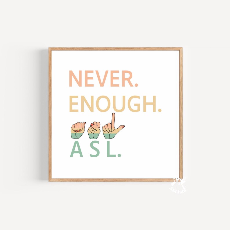American Sign Language (ASL) Poster: Interpreter Wall Art - Etsy