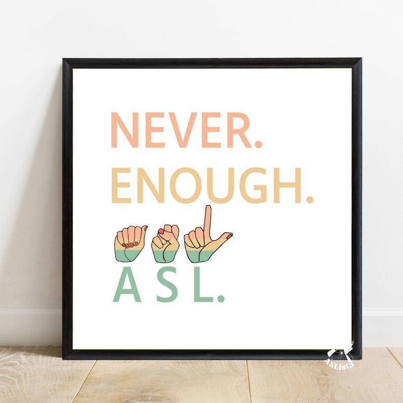 American Sign Language (ASL) Poster: Interpreter Wall Art - Etsy