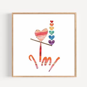 ASL Wall Art, Sign Language Instant Download,Sign Language Poster, I Love You Sign, Language Digital Download ASL Gift for Teacher, Dorm Art